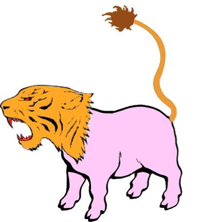 Fantasy animal tiger pig lion